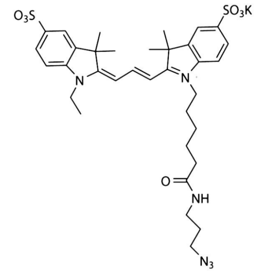 花菁染料CY3叠氮化物 CY3-azide CAS号：2183440-48-2