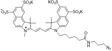 Sulfo-Cyanine3.5 azide 水溶性花菁染料CY3标记叠氮