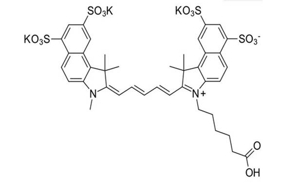 Sulfo-Cyanine5.5 Carboxylic acids 水溶性花菁染料CY5.5标记羧基 2183440-68-6