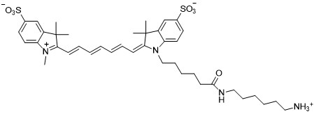 Sulfo-Cyanine7 amine  水溶性花菁染料CY7标记氨基  2236573-39-8