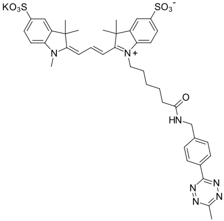 Sulfo-Cyanine3 tetrazine 水溶性花菁染料CY3标记四嗪 2055138-86-6