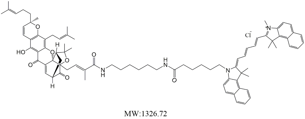 CY5.5-藤黄酸 CY5.5-Gambogic acid