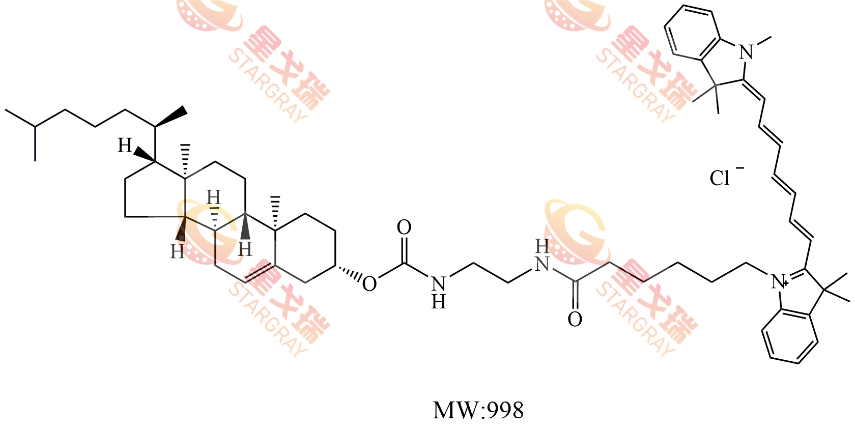 CY7-Cholesterol 花菁染料CY7标记胆固醇