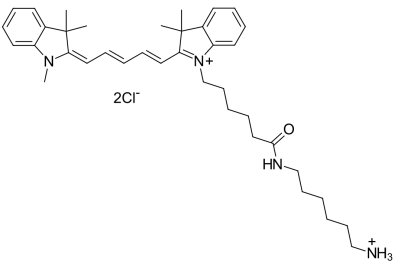 Cy5-amine脂溶性氨基染料Cyanine5-NH2荧光成像