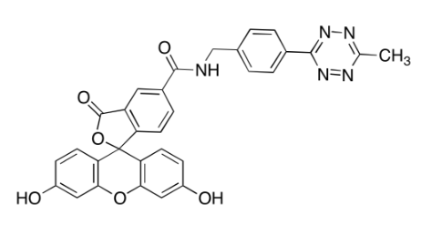 5-FAM Me-tetrazine  5-羧基荧光素甲基四嗪荧光素的衍生物