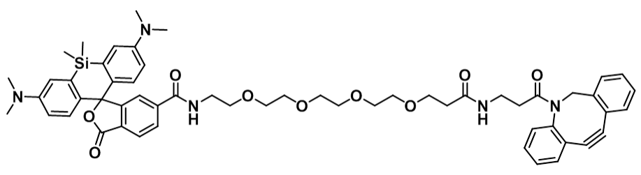 硅基罗丹明-四聚乙二醇-二苯丙环辛烯