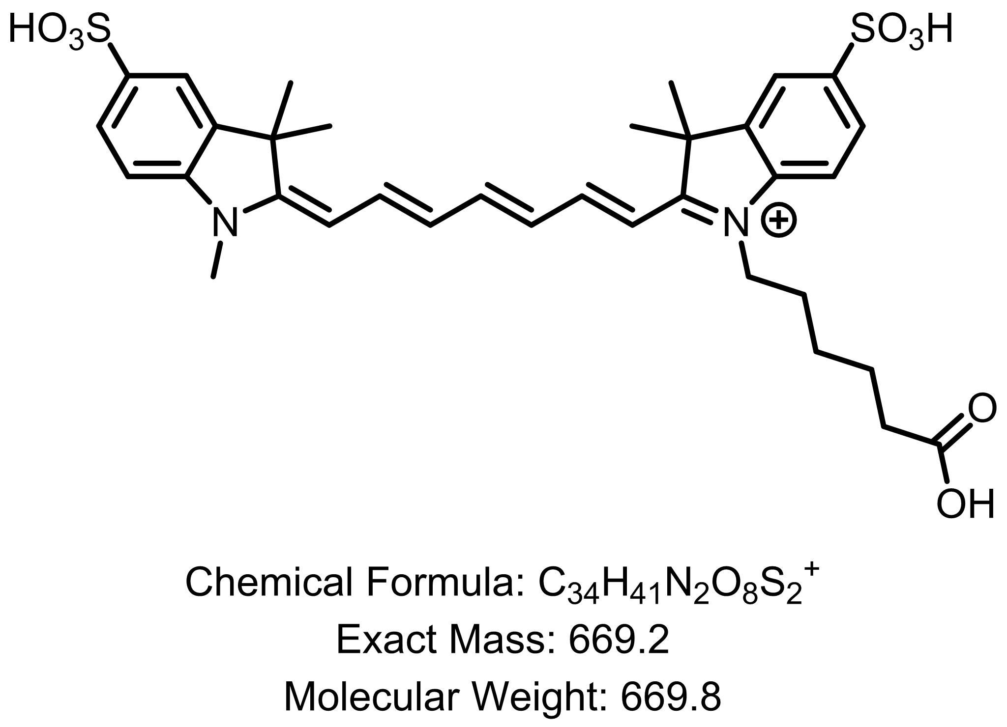 Sulfo-Cyanine7 COOH高性能的荧光标记试剂