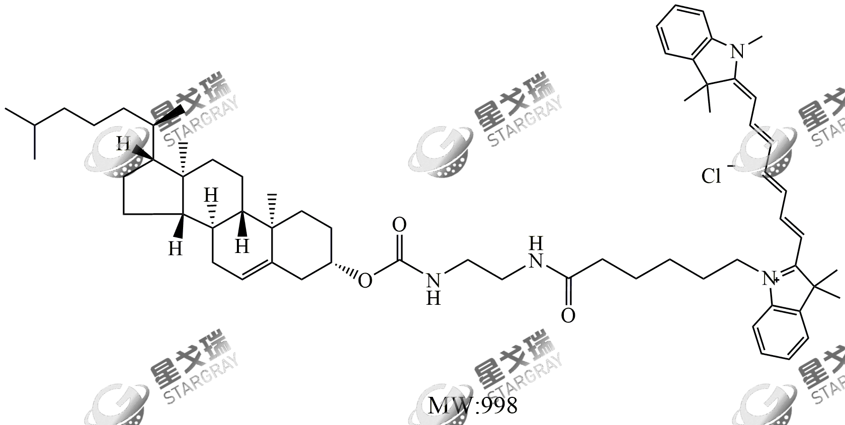 星戈瑞CY7-胆固醇,生物成像应用